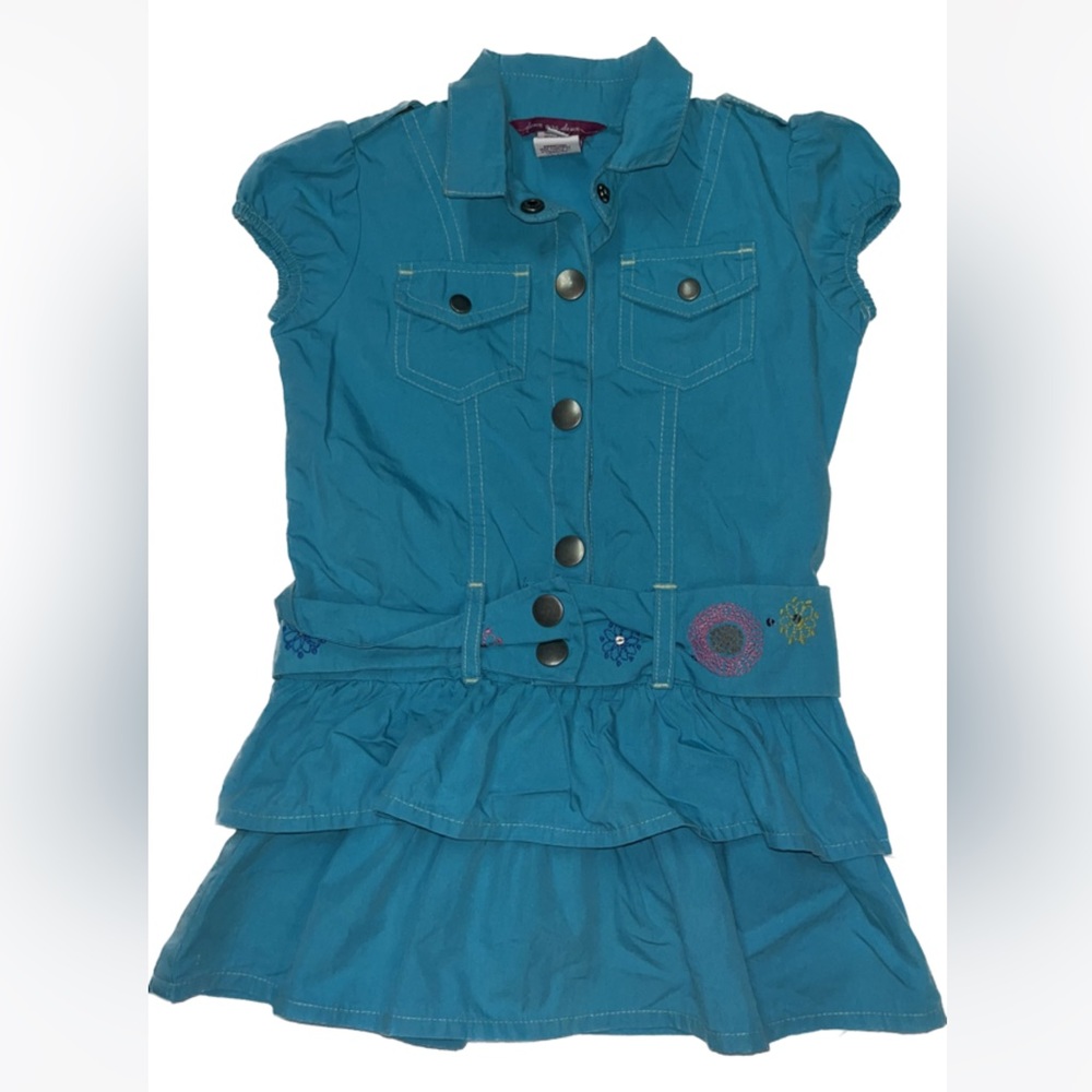 Girls size 24 months blue dress